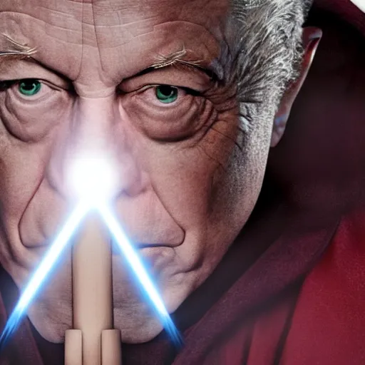 Image similar to elon musk as emperor palpatine as seen in stars wars episode 3 , 8k resolution, full HD, cinematic lighting, award winning, anatomically correct