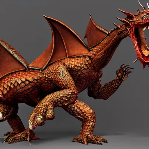 fire type dragon pokemon, 3d, studio lighting, Stable Diffusion