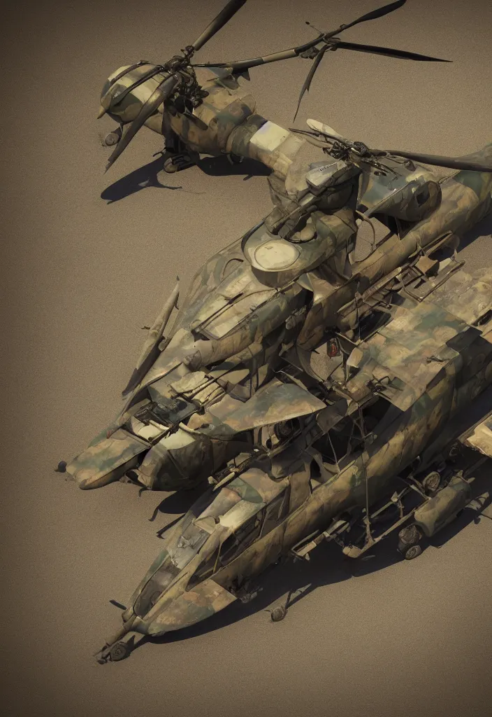 Image similar to an vietnam war chopper, octane render, 8K HD Resolution, High quality image