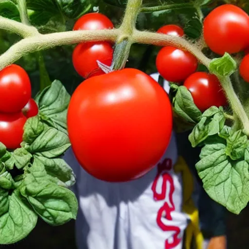 Image similar to john cena as a tomato