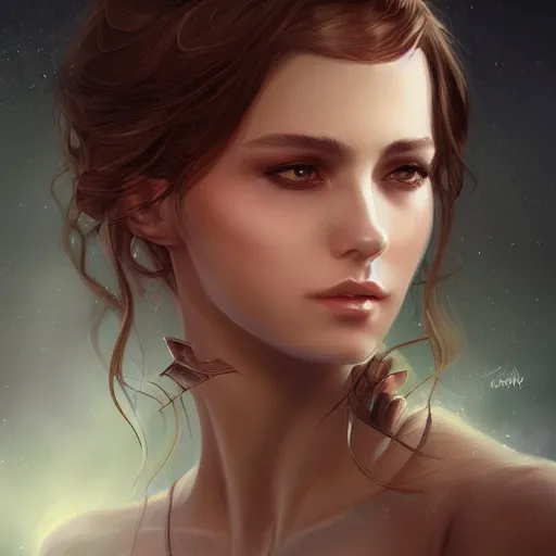 Image similar to character portrait by Magali Villeneuve and Steve Argyle,Livia Prima,Charlie Bowater,fantasy art,beautiful,artstation,trending on deviantart,intricate details,masterpiece