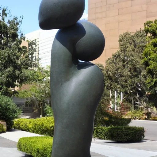 Prompt: Walter Yeo sculpture in LA, super ugly omg