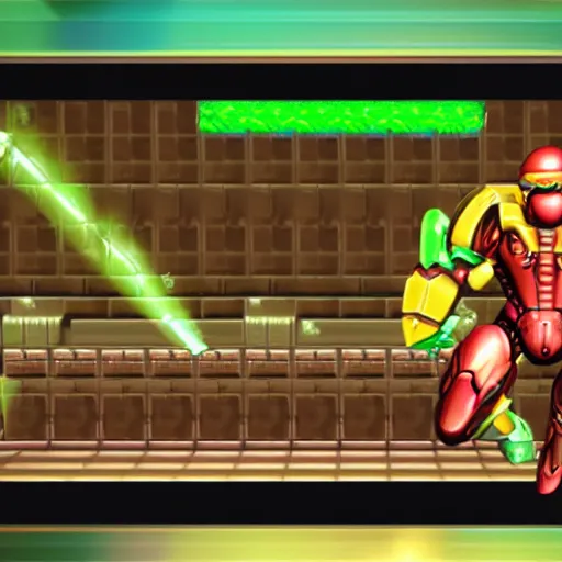 Image similar to screenshot metroid on nintendo 6 4