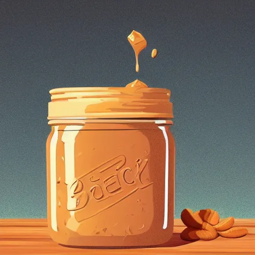 Peanut butter on spoon icon cartoon style Vector Image