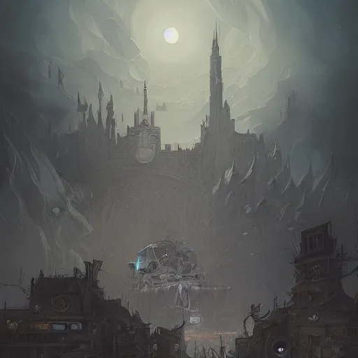 Image similar to a detailed illustration of a weeping woman against the background of a ravaged city and a dark moonlit sky, artstation, by Peter Mohrbacher, Art Nouveau, sophisticated, Unreal engine, dystopia, anti-utopia, post processing, nostalgic melancholic artwork, intricate