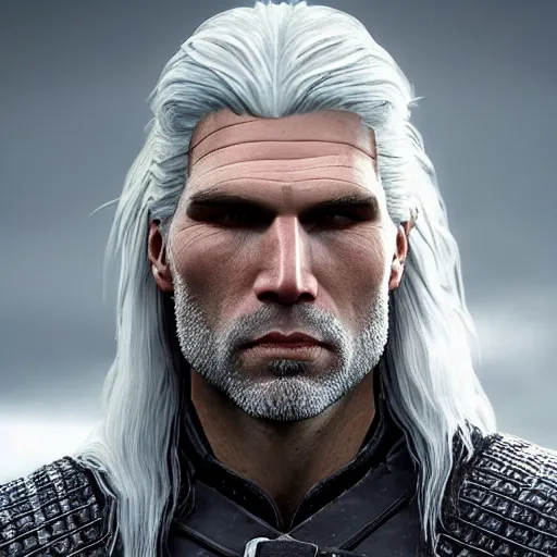 Image similar to anson mount as geralt