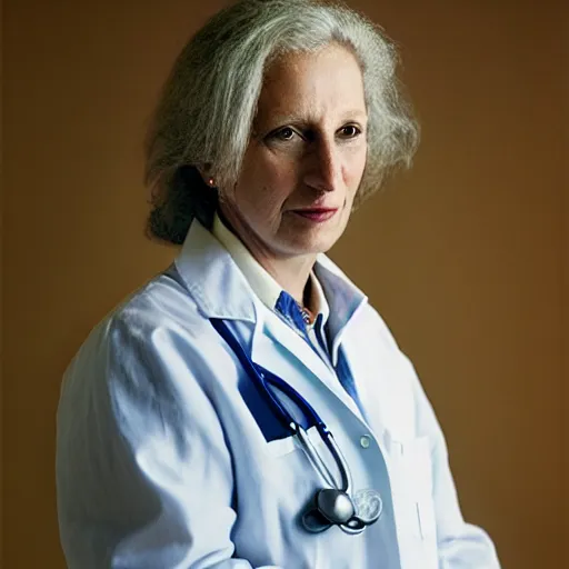 Image similar to photo of a doctor, photo by annie leibovitz, portrait, annie leibovitz, award winning