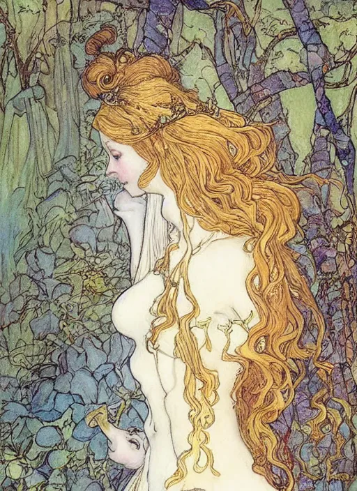 Image similar to a beautiful painting of a fairy princess by rebecca guay