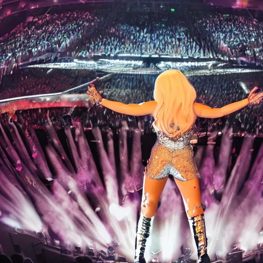 Image similar to Gaga giving a concert, EOS 5D, ISO100, f/8, 1/125, 84mm, RAW Dual Pixel, Dolby Vision, HDR, Professional, Featured