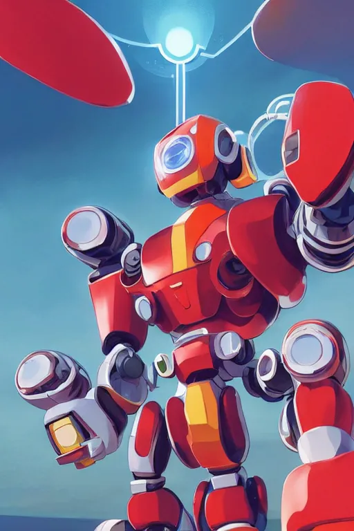 Image similar to metabots medabots medarotto medarot robot minimalist comics, behance hd by jesper ejsing, by rhads, makoto shinkai and lois van baarle, ilya kuvshinov, rossdraws global illumination ray tracing hdr radiating a glowing aura