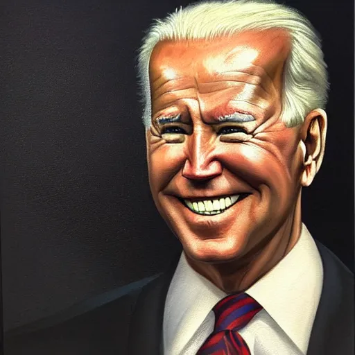 Prompt: glorious oil painting of Joe Biden as a Native American