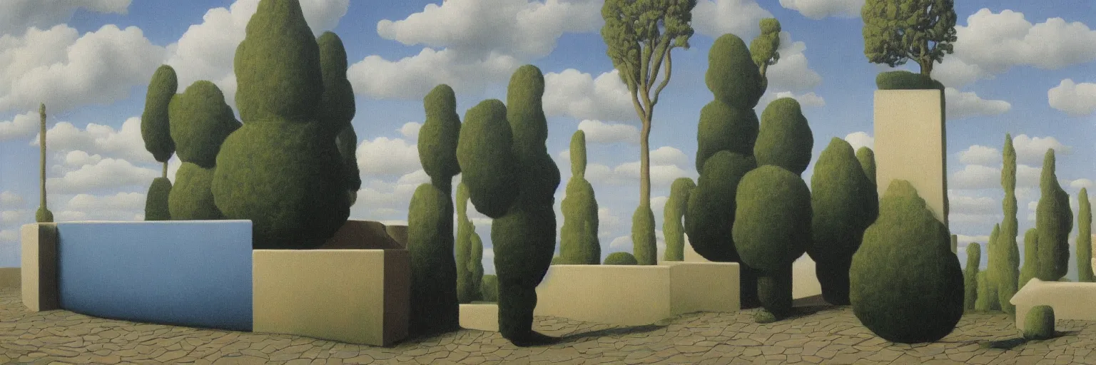 Image similar to fountain oil painting magritte