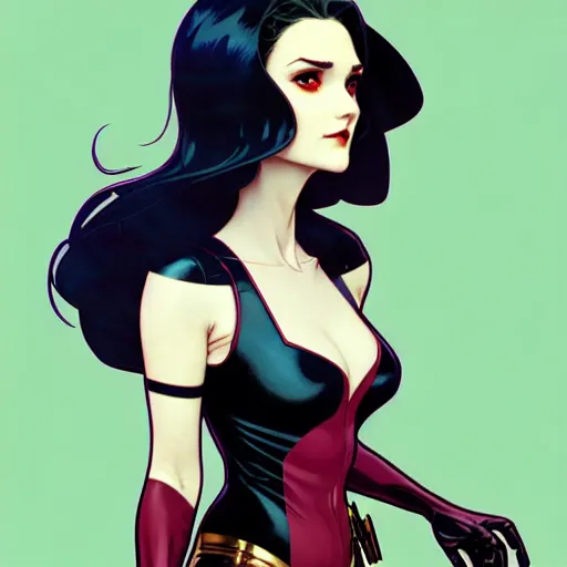 Image similar to a beautiful slim angry superhero winona ryder fighting crime, art by ilya kuvshinov and lois van baarle and alphonse mucha and ross tran and range murata and artgerm and andy warhol, digital art, highly detailed, profile picture, intricate, sharp focus, trending on artstation hq, deviantart, pinterest, unreal engine 5, 4 k uhd image