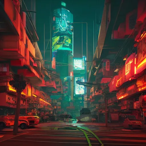 Image similar to Cyberpunk FantasyCore Kowloon giant flaming penguin, neon electronic, rendered in Lumion Pro, Autodesk Solidowkrs Visualize, Maya, and Cinema 4D by Iwan Baan, Greg Rutkowski, Ted Gore, Dustin Lefevre, and Jaya Su Berg, trending on artstation, cgsocciety r/art