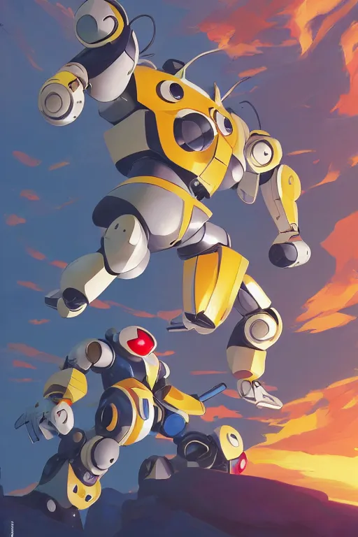 Image similar to metabots medabots medarotto medarot robot minimalist comics, behance hd by jesper ejsing, by rhads, makoto shinkai and lois van baarle, ilya kuvshinov, rossdraws global illumination ray tracing hdr radiating a glowing aura