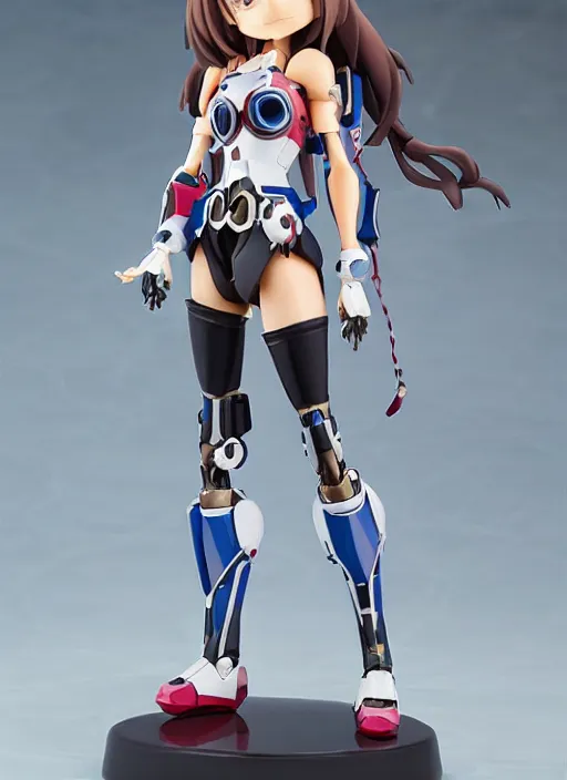 Image similar to Girl in magic mecha, portrait of the action figure of a girl, with bare legs，in the style of Kotobukiya ，anime figure