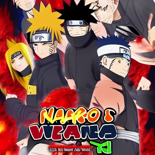 Prompt: Naruto vs pain poster, 4k, anime, hd, artstation