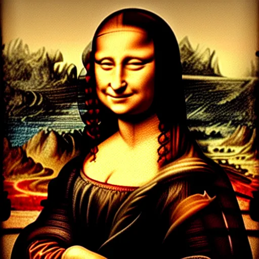 Prompt: the mona lisa but it's dwayne the rock johnson