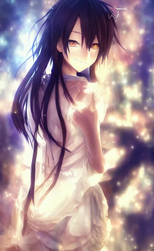 Prompt: a still from the anime date alive, kurumi portrait, dynamic lighting, photorealistic fantasy concept art, trending on art station, stunning visuals, creative, cinematic, ultra detailed