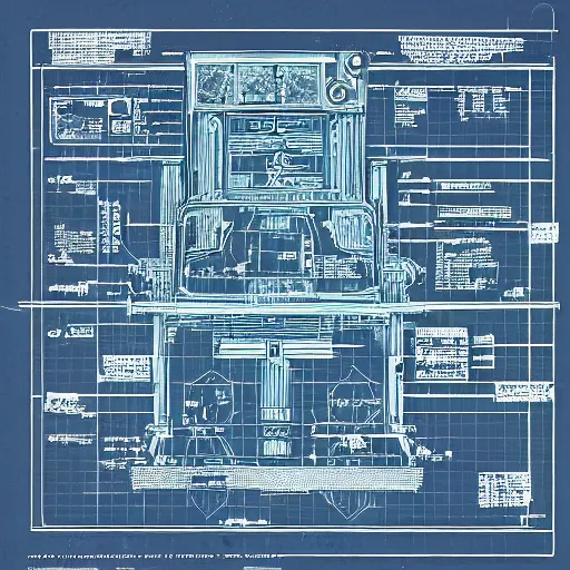 Image similar to blueprint of secret alien technology