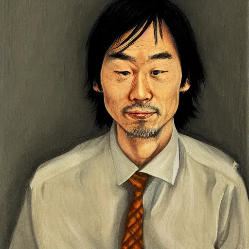 Prompt: portrait of a programmer by makoto yukimura