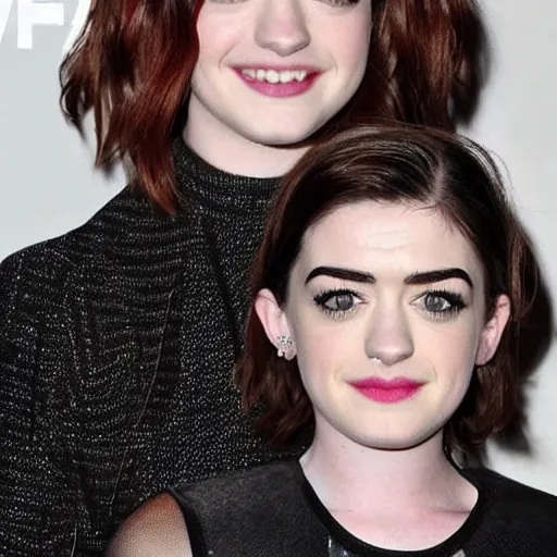 Image similar to a combination of Maisie Williams, Anne Hathaway and Lucy Hale