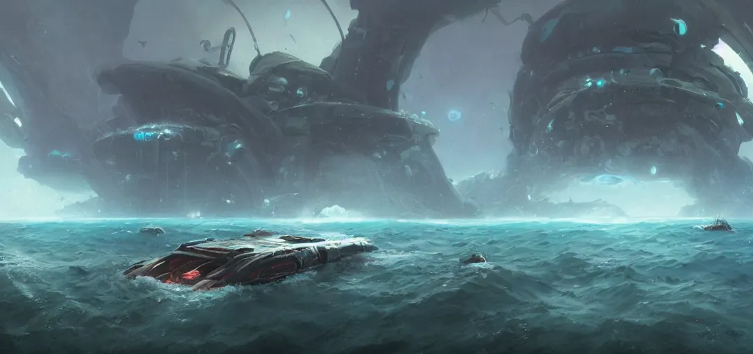 Prompt: Subnautica, by Greg Rutkowski and James Gurney