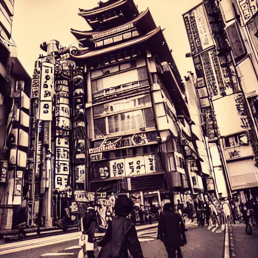 Image similar to tokyo, steampunk style