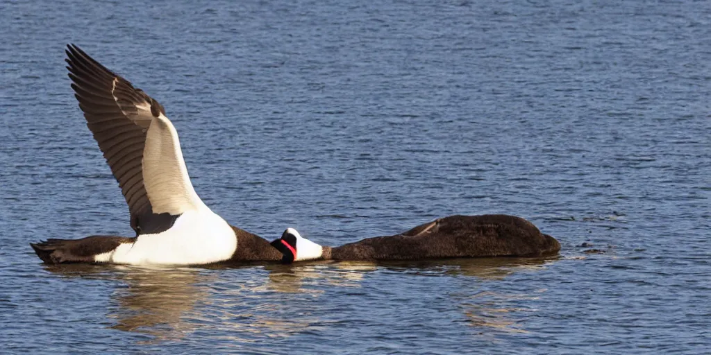 Prompt: canada goose