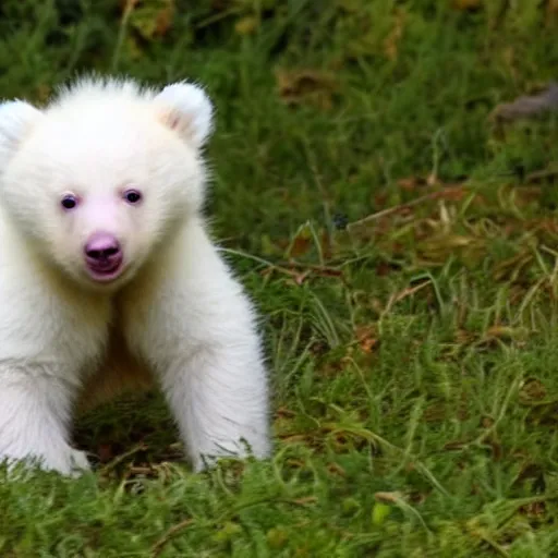 Image similar to baby albino bear cub