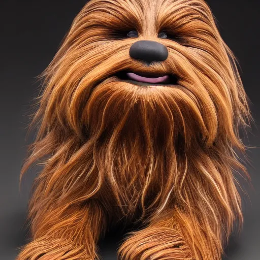 Prompt: Chewbacca as a litter of puppies, 4k, hyper detailed