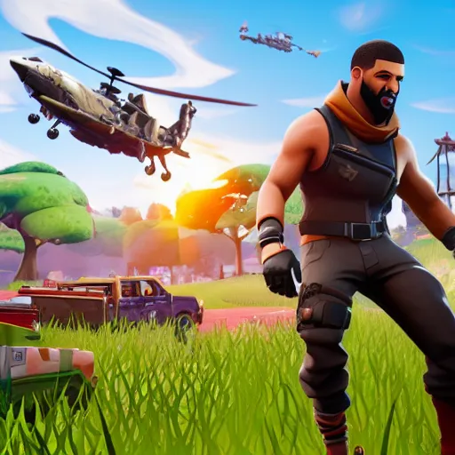 Image similar to drake in fortnite