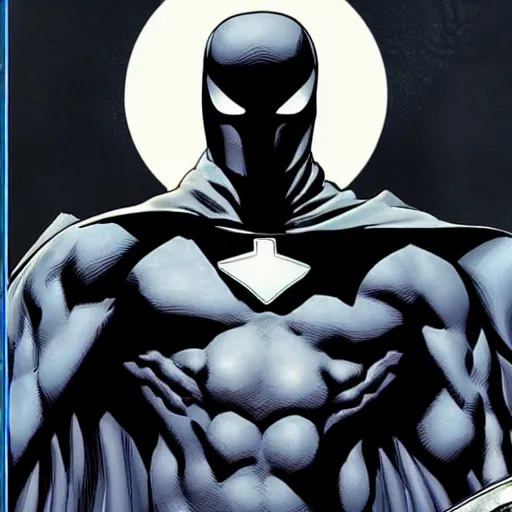 Image similar to Marvel Comics Moon Knight profile picture, ps5, detailed, very detailed