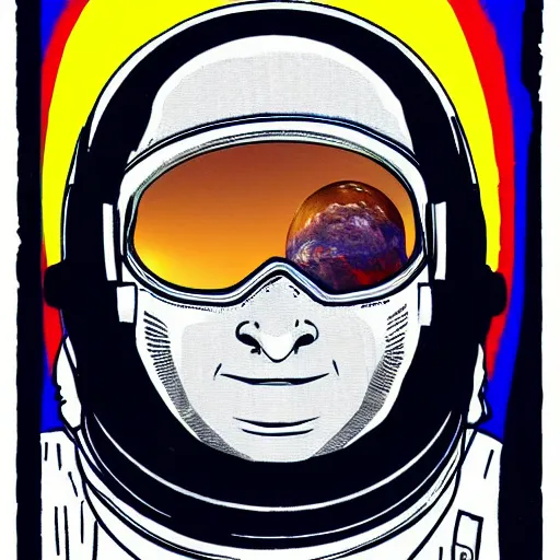 Image similar to astronaut with earth as head