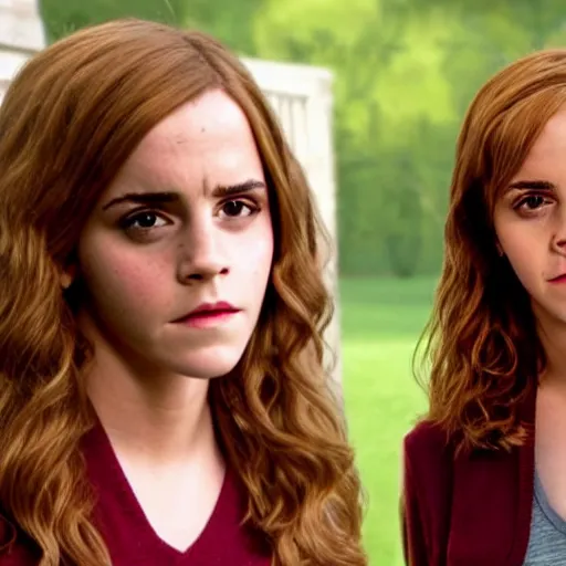 Prompt: emma watson as hermione granger in family guy