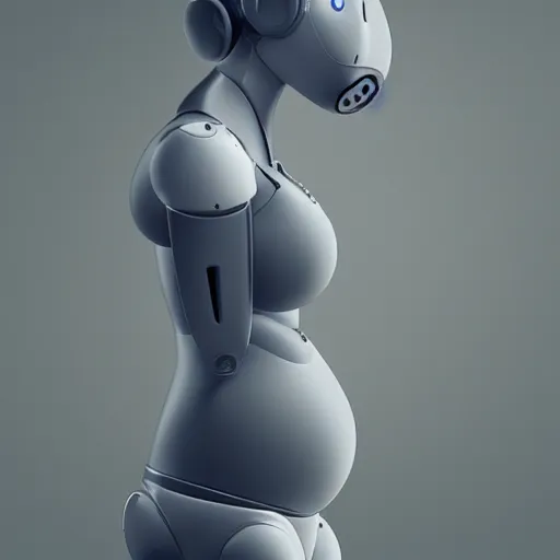 Prompt: “ultra realistic photography of Robot pregnant with a human”