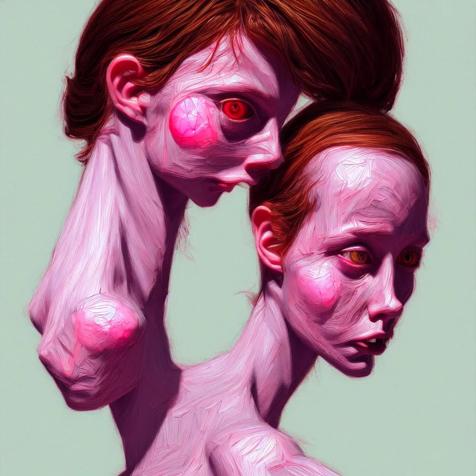 Image similar to bright realistic todd solondz, anorexic, diffuse lighting, fantasy, intricate, elegant, highly detailed, lifelike, photorealistic, digital painting, artstation, illustration, concept art, smooth, sharp focus, art by francis bacon