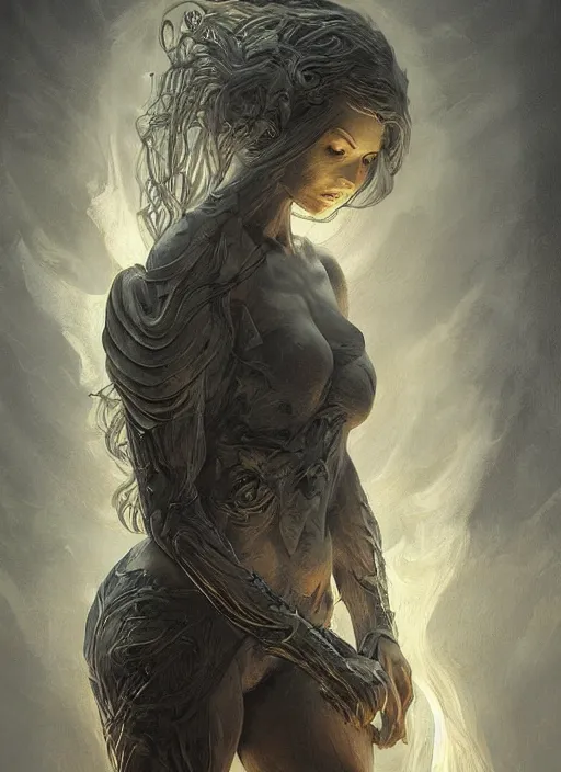 Prompt: fae defender, physically accurate, moody dynamic lighting, very very intricate, very very elegant, highly detailed, digital painting, artstation, HR GIGER, Hieronymus Bosch, Francis Bacon, concept art, smooth, very beautiful, sharp focus, illustration, art by artgerm and greg rutkowski and alphonse mucha