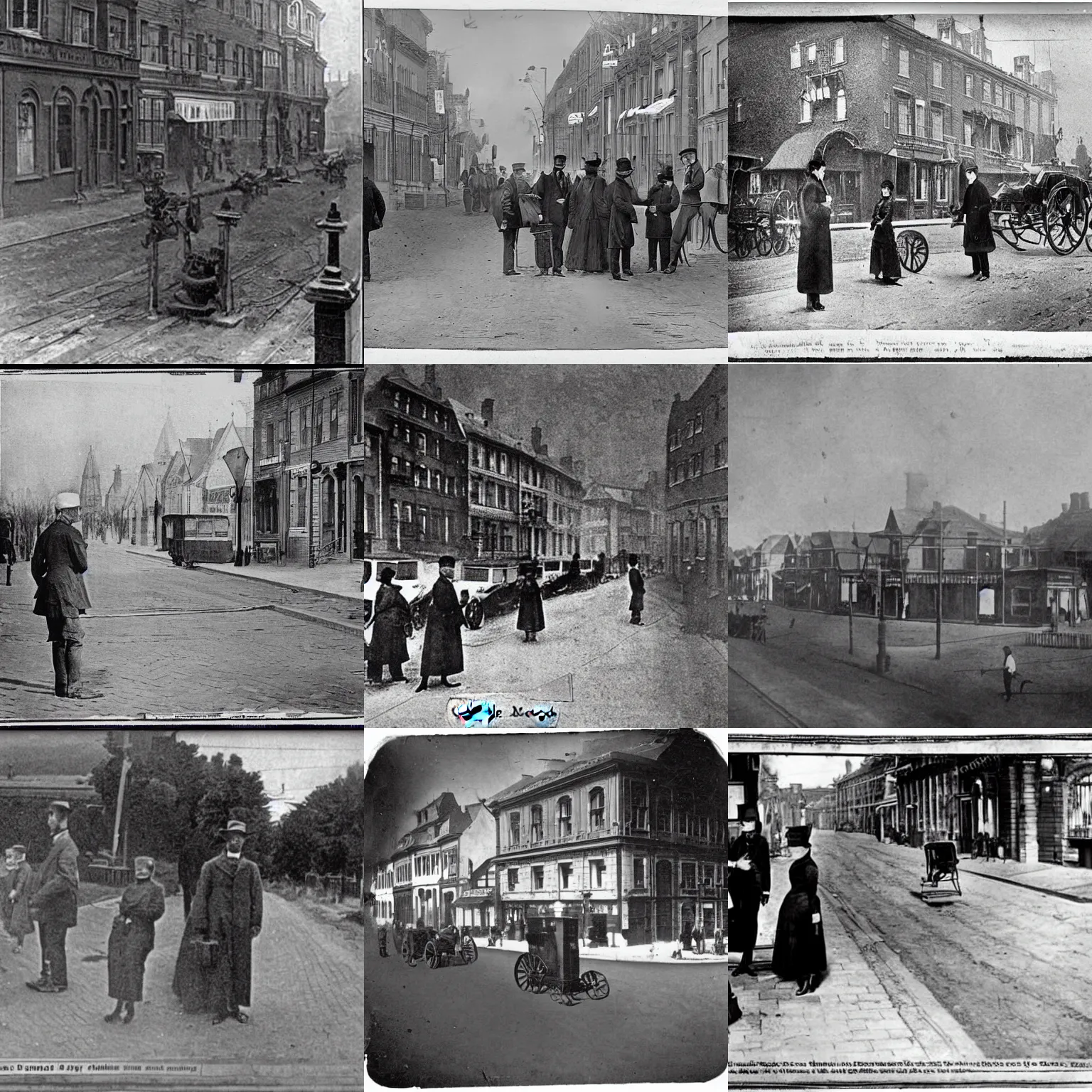 Prompt: Google Street View in 1890