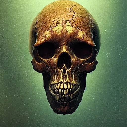 Image similar to portrait_of_a_melting_skull._intricate_abstract._intricate_artwork._by_Tooth_Wu_wlop_beeple_dan_mumford._octane_render_trending_on_artstat