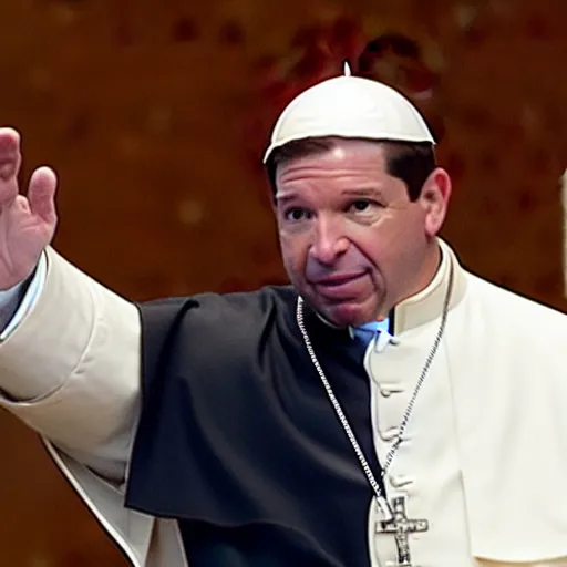 Image similar to Ron DeSantis as the Pope