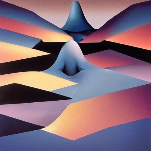 Image similar to abstract elemental inscape by Storm Thorgerson, gorgeous detailed matte painting, muted pastel colors