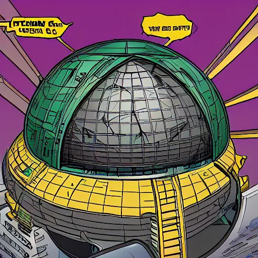 Image similar to ultrarealistic technodrome