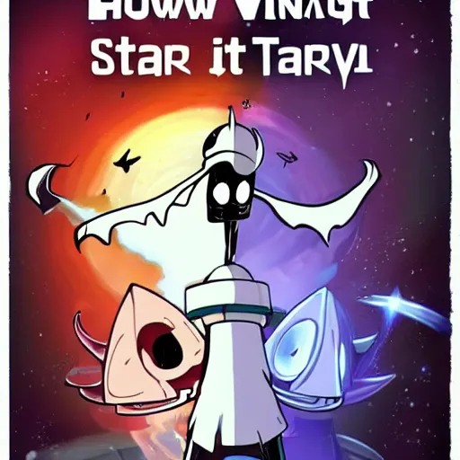 Image similar to Hollow Knight in the style of star trek,