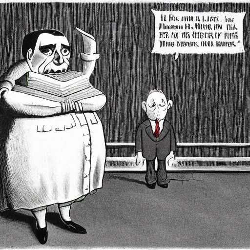 Image similar to a character by Charles Addams