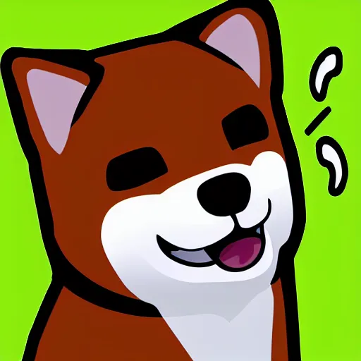 Image similar to cute shiba inu, telegram sticker