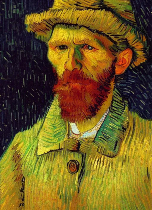 Image similar to !! portrait of a russian peasant!! by van gogh, detailed face expressionist oil painting masterpiece, 8 k resolution, smooth, sharp focus, pastel color palette, trending on artstation