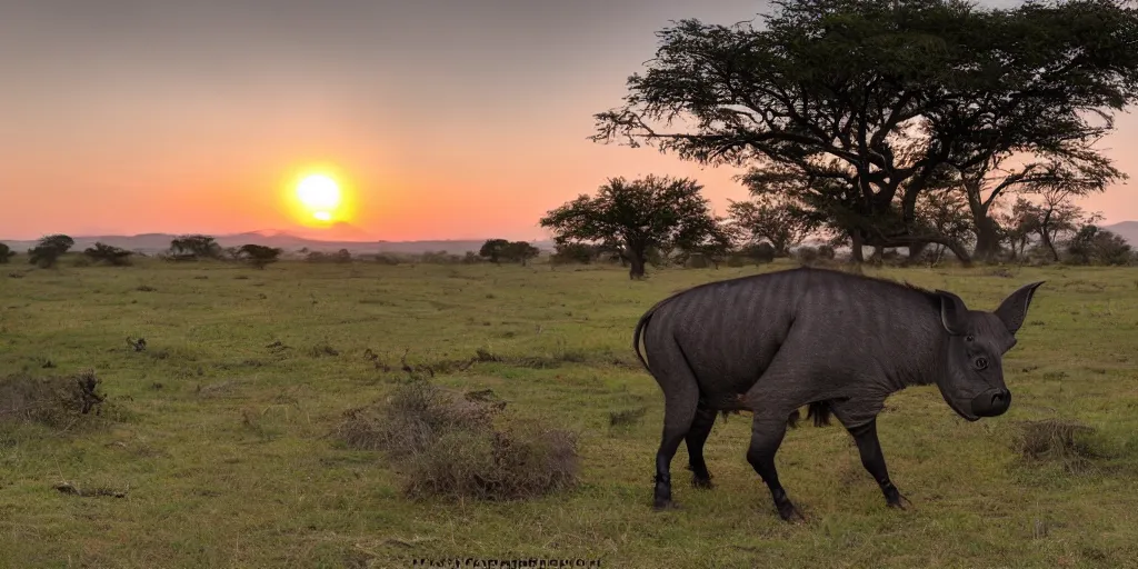 Prompt: halo warthog sitting on the landscape, sunrise
