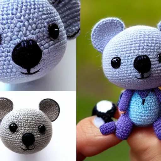 Image similar to a koala amigurumi