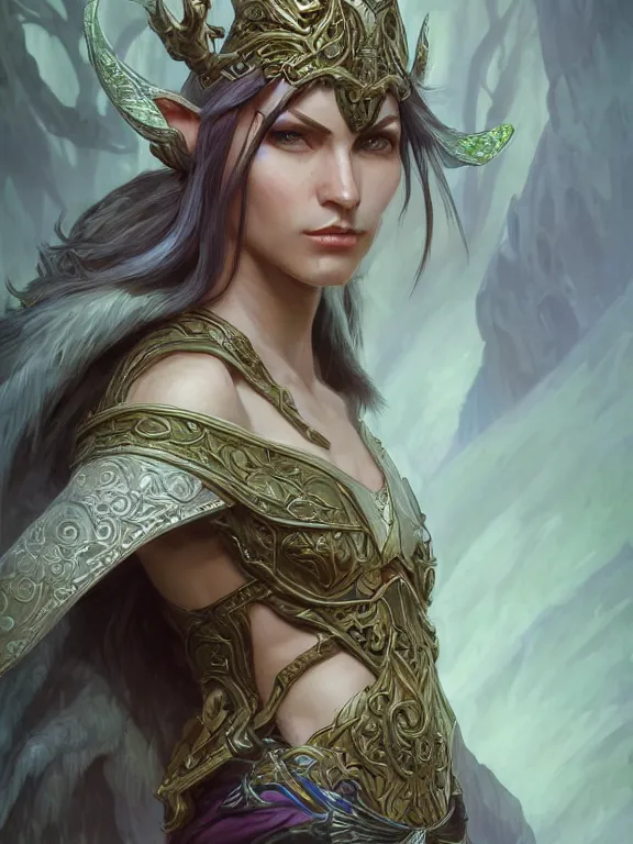 Image similar to male world of warcraft elven druid, fantasy, man, intricate, elegant, highly detailed, digital painting, artstation, concept art, wallpaper, smooth, sharp focus, illustration, art by artgerm and greg rutkowski and alphonse mucha